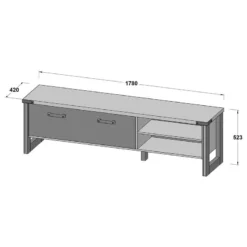 Ensemble Meubles TV Prime I (3 éléments) -Promos Déco Vestiaire Boutique 1000362861 220623 501 SKETCH DETAILS P000000001000362861 sketch