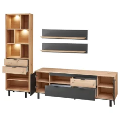 Ensemble Meubles TV Leox II (4 éléments) -Promos Déco Vestiaire Boutique 1000366293 220816 035 DETAILS P000000001000366293