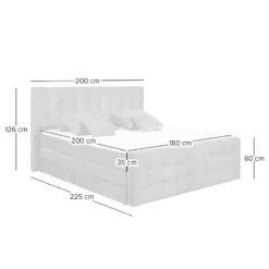 Lit Boxspring Bellwood -Promos Déco Vestiaire Boutique 1000370956 230112 500 SKETCH DETAILS P000000001000370956 sketch