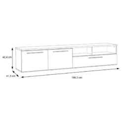 Meuble TV Pudsey -Promos Déco Vestiaire Boutique 1000371319 230123 500 SKETCH DETAILS P000000001000371319 sketch