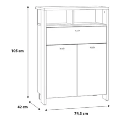 Meuble à Chaussures Holwell -Promos Déco Vestiaire Boutique 1000372775 230124 500 SKETCH DETAILS P000000001000372775 sketch
