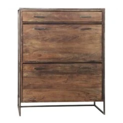 Meuble à Chaussures Bois Massif Tucson -Promos Déco Vestiaire Boutique 1000376085 230802 040 DETAILS P000000001000376085