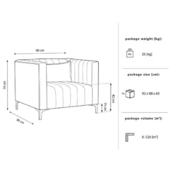 Fauteuil Valun -Promos Déco Vestiaire Boutique 1000377800 230324 500 SKETCH DETAILS P000000001000377800 sketch