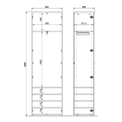 Ensemble D’entrée Aledo - 5 éléments -Promos Déco Vestiaire Boutique 1000382532 230413 500 SKETCH DETAILS P000000001000382532 sketch
