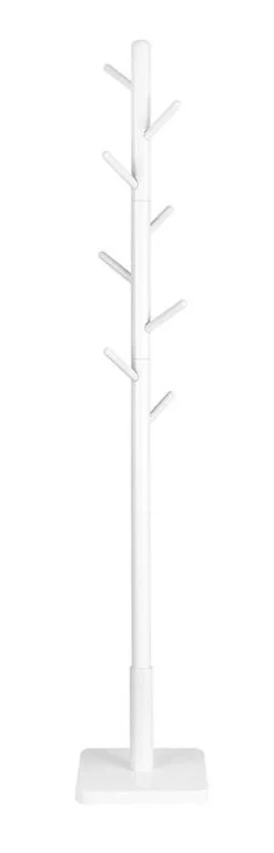 Porte-manteau Sur Pied Blanc 8 Crochets