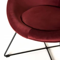 Fauteuil En Tissu Velours Bordeaux -Promos Déco Vestiaire Boutique 1270012dd8214b4f88106bacdfccfe62
