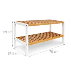 Étagère à Chaussures En Bambou -Promos Déco Vestiaire Boutique 12e9061b5611491e9e5d5521cedb93cd
