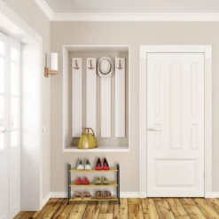 Étagère Argentée à Chaussures -Promos Déco Vestiaire Boutique 141bdd25ac84464aa587ec16ef069533