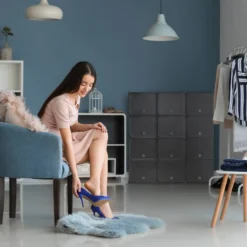 Étagère à Chaussures Noire -Promos Déco Vestiaire Boutique 1f013d60ff054089abe1166390c082f2