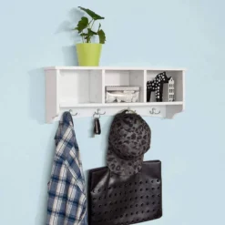 Étagère Murale Porte-manteau FRG48-W -Promos Déco Vestiaire Boutique 1f20290257d7433a83676429f7bc592f