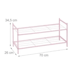 Étagère à Chaussures Rose -Promos Déco Vestiaire Boutique 203264c8624c4eb5858da1156ee65f17