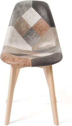 Chaise Patchwork NADA (lot De 2) -Promos Déco Vestiaire Boutique 20d41fed116d44338f4a6e6174c834d3