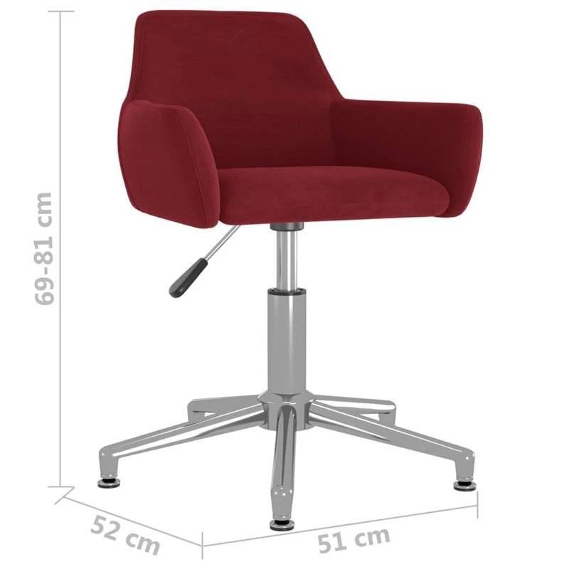 VIDAXL Chaise De Bureau Pivotante 8 VIDAXL Chaise De Bureau Pivotante – Image 8