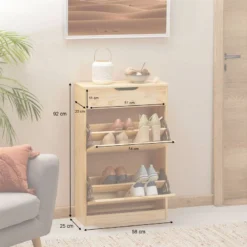 Meuble à Chaussures BASIL -Promos Déco Vestiaire Boutique 2164eeb7adf54a9f8188152e07537b38