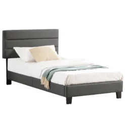 Lit Simple HUDSON 90x190 Cm -Promos Déco Vestiaire Boutique 26af4b0b13bf447eaac1fa7088616730