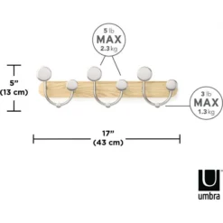 Umbra Porte Manteaux Mural 9 Crochets Melody -Promos Déco Vestiaire Boutique 2d3c43ab21484d0a9e589dbfcc23ce8d