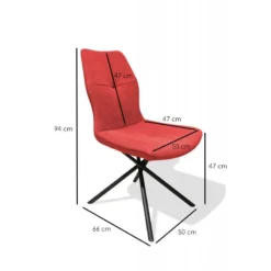 Lot 2 Chaises Design Tissu - MONTAINE -Promos Déco Vestiaire Boutique 2fb740843e324437a6b2c577830049c9