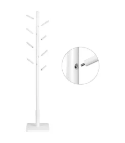 Porte-manteau Sur Pied Blanc 8 Crochets -Promos Déco Vestiaire Boutique 30c29b12b5fe42d9ad02da78f8485f79