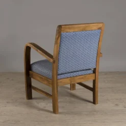 Fauteuil En Teck Tissu Bleu -Promos Déco Vestiaire Boutique 31189146a009469eaa161e26d82ccabb