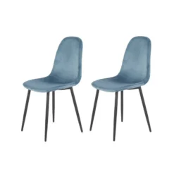 Lot De 2 Chaises En Velours - BIBA -Promos Déco Vestiaire Boutique 34466fc9ba054423b51ecc64813477ba