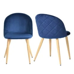 Chaise ZOMBA DK BE VEL(lot De 2)