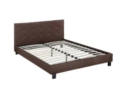 Lit Julia - 140 X 190 Cm - Taupe -Promos Déco Vestiaire Boutique 35fc8ad1a34c4793abf03697d8745a2e