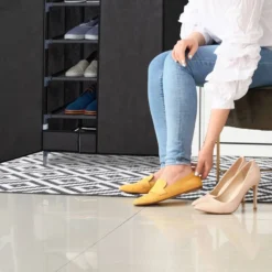 Armoire à Chaussures En Tissu 30 Paires -Promos Déco Vestiaire Boutique 373ebdee6422417f8f274701c3e23237