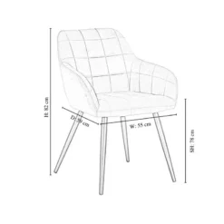 8 Chaises De Salle à Manger Camden -Promos Déco Vestiaire Boutique 37a3889f4c7b41dfab96916108df8004