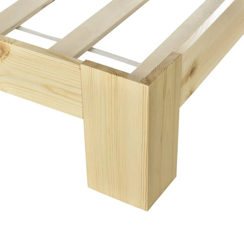 Cadre De Lit Raisio Double En Pin 5 Cadre De Lit Raisio Double En Pin – Image 5