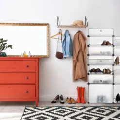 Meuble à Chaussures En Plastique 12 -Promos Déco Vestiaire Boutique 38e27b3aa6574b46837685de23a2ded7