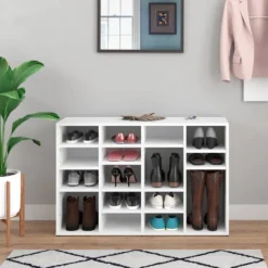 Meuble à Chaussures Lysander Blanc -Promos Déco Vestiaire Boutique 3a212858f61647f0a3dfd5bf340307d5