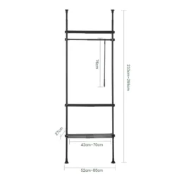 Rangement Pour Vêtement KLS07-W -Promos Déco Vestiaire Boutique 3a6285f1bc92428dad216fd1e16ed3db