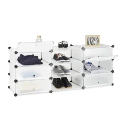 Meuble à Chaussures Avec 10 Casiers -Promos Déco Vestiaire Boutique 3bd2813eb67a421ba50e3ed7d6a74b95