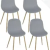 Lot De 4 Chaises De Cuisine Design YENI
