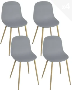 Lot De 4 Chaises De Cuisine Design YENI
