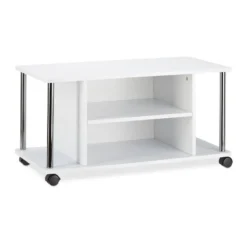 Meuble TV à Roulettes Blanc -Promos Déco Vestiaire Boutique 3fc85675788d4cf3890f3112144da035
