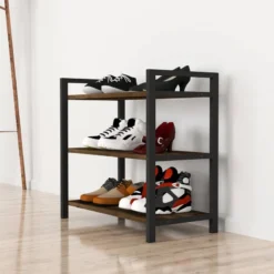 Étagère à Chaussures Sømna à 3 Niveaux -Promos Déco Vestiaire Boutique 40a2942686a44f1990c0db49b1207ec3