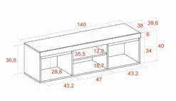 Meuble TV NATURALE Chêne/Noir 140x40x41 -Promos Déco Vestiaire Boutique 40e0d3ea6e3b4adba3585d8d4d4fd6d9.cropped 69 112 1309 752.processed