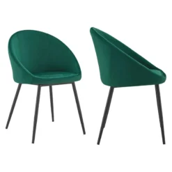 Chaises Vintage Velours (lot De 2) -Promos Déco Vestiaire Boutique 41e99cf31468439aa2b9b8da8d40a3b7