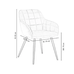 6 Chaises De Salle à Manger Camden -Promos Déco Vestiaire Boutique 45292a97147e4b9690391d511444aeb2