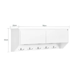 Armoire Murale Étagère Suspendue FHK24-W -Promos Déco Vestiaire Boutique 48aaa7d9a53d4ad899afd6d76ea1ab2a