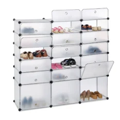 Meuble à Chaussures 18 Compartiments -Promos Déco Vestiaire Boutique 4a9def71d87449109d853b969d67f4a1