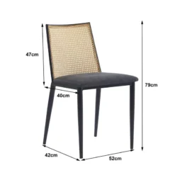 Lot De 2 Chaises OSAKA -Promos Déco Vestiaire Boutique 5144f39fd48447aa93a5cb44e13f65c6