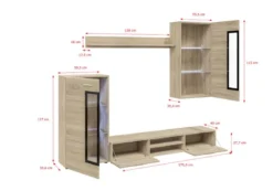FURNIX Ensemble Meubles TINNA Sans LED -Promos Déco Vestiaire Boutique 553028a9816b4e768f58d966a97ea1e6