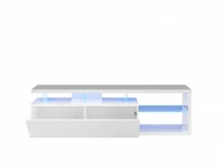 Meuble TV LED 1 Porte Et 4 Niches 7 Meuble TV LED 1 Porte Et 4 Niches -Promos Déco Vestiaire Boutique 55a8fc9f627648de818e513c2328ad32