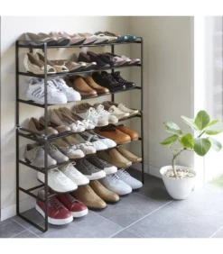 Yamazaki Etagère à Chaussures Noire Extensible -Promos Déco Vestiaire Boutique 55c9106ad013405a9c1d8d3aa2d06f20