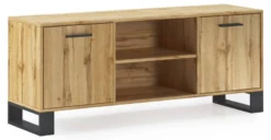 Meuble TV140 2portes LOFT Chêne Rustique