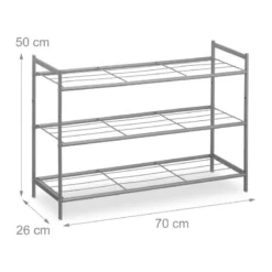 Étagère à Chaussures Empilable 3 Niveaux 23 Étagère à Chaussures Empilable 3 Niveaux -Promos Déco Vestiaire Boutique 5b470509042148c09b0067585bda2720