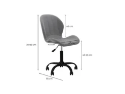 Fauteuil De Bureau BILLY (pieds Noirs) 23 Fauteuil De Bureau BILLY (pieds Noirs) -Promos Déco Vestiaire Boutique 5c18467a57ca452b8d64148dc1def9c4