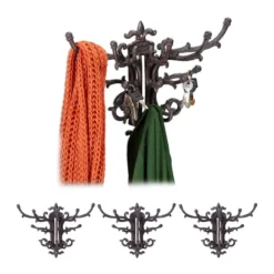 Garderobe Murale Vintage Lot De 4 Blanc -Promos Déco Vestiaire Boutique 5c83edaf3f4c4bc89d97fa667148f45b